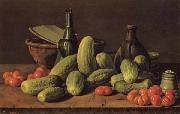 Luis Menendez Still Life with Cucumbers and Tomatoes china oil painting reproduction